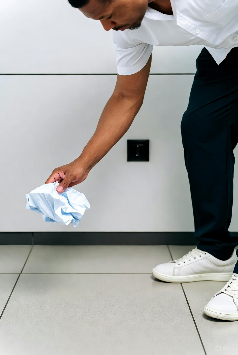 Samaritan helping a wounded man, symbolizing action and stewardship